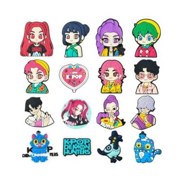 Imagem de Botões De PVC Para Sapatos De Jardim Com Temática De Moda Infantil, Ca