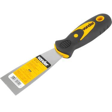 Imagem de Espátula Betumadeira Lisa 1.1/2" 3,8 cm Aço Carbono com Cabo Anatômico em PVC Vonder