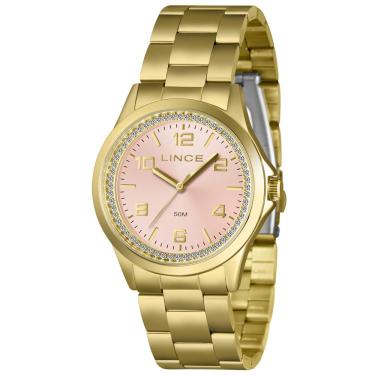 Imagem de Relógio Lince Feminino Ref: Lrgj179l38 R2kx Casual Dourado
