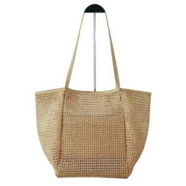 Imagem de BOLSA SACOLA DE PRAIA TOTE REDE PALHA-Feminino