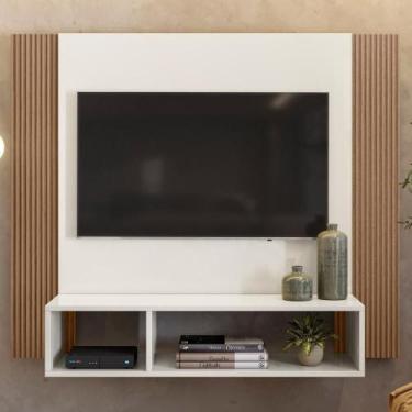 Imagem de Painel Para Tv 40" 13949 Off White Cristal Ripado Madeira Dm - DEMADER