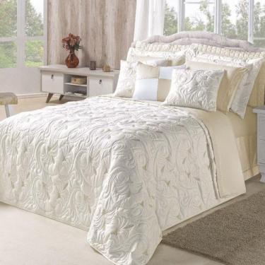 Imagem de Cobre Leito Melody King Bordado 3 Peças Hipercal 180 Fios 100% Poliést