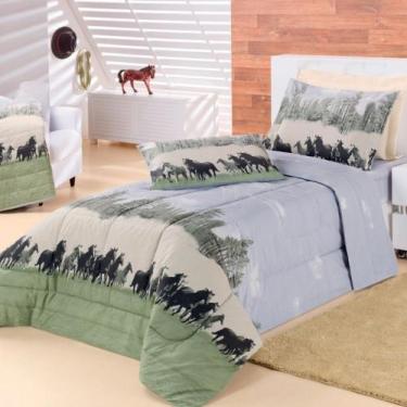 Imagem de Edredom Desire Solteiro Percal 200 Fios 3 Peças 100% Algodão - Texas -