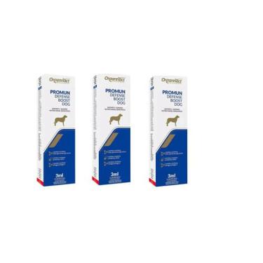 Imagem de Kit com 3 promun defense boost dog 3ml - Organnact