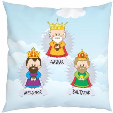 Imagem de Almofada Com Enchimento Oração Santinhos Reis Magos - Fabrika De Festa