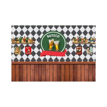 Imagem de Painel de Tecido Sublimado Boteco Chopp - Fabrika de Festa, 500x200cm