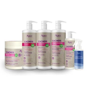Imagem de Kit apice cachos finalizador shampoo máscara ativador e mais
