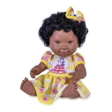 Imagem de Boneca Coleção Down Menina Negra Cotiplás, Colorido
