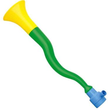 Imagem de Corneta Vuvuzela Verde E Amarela Copa Do Mundo Brasil N.5 - Lider - Lí