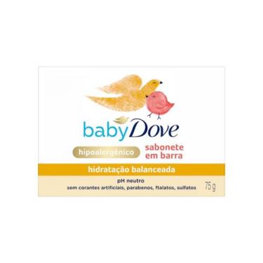 Imagem de Sabonete Hipoalergênico Baby Dove Hidratação Balanceada 75g