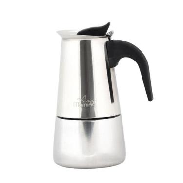 Imagem de Cafeteira Expresso Moka Inox Base Para Indução 300 ml 6 Xícaras Any Mo