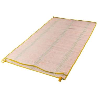 Imagem de Esteira de Praia em Palha com Alça 60 por 180cm Amarela BEL