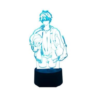 Imagem de Luz Noturna 3D Acrílica Para Quarto Infantil, Figura De Anime Haikyuu 