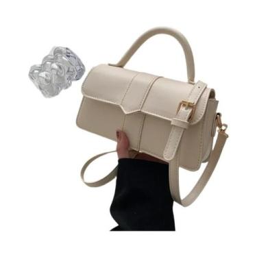 Imagem de Bolsa De Ombro Feminina Preta Vintage Em Couro PU, Bolsa Transversal D