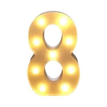 Imagem de Luz Noturna LED Luminosa Em Formato De Letra 16/22CM DIY Alfabeto Núme