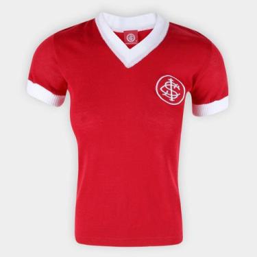Imagem de Camisa Internacional Retrô Feminina - Oldoni Sports, Vermelho, GG