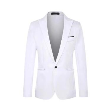 Imagem de Blazer Masculino Slim Fit Antirrugas Sem Necessidade De Passar a Ferro