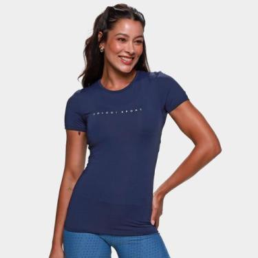 Imagem de Camiseta Colcci Feminina, Azul, G