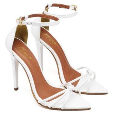 Imagem de Sandália Bico Folha Salto Alto Verniz Ella's-Feminino