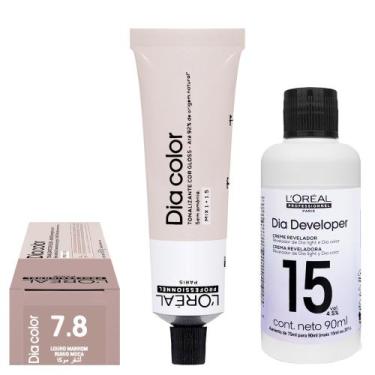 Imagem de Loreal Tonalizante Dia Color 7.8 Louro Marrom 60g Rev. 15 vol. - Lorea