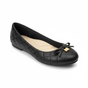 Imagem de Sapatilha Moleca Preta Antiderrapante Estilo Moderno -, Preto, 36