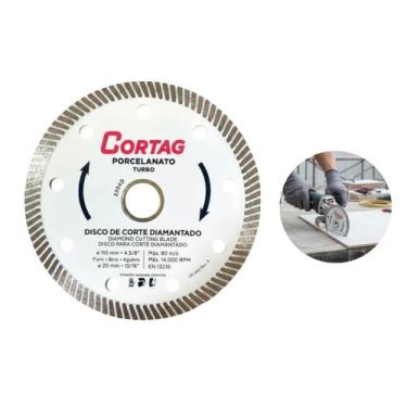 Imagem de Disco Turbo Diamantado Porcelanato Fino 110mmX20mm Cortag