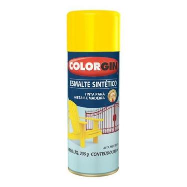 Imagem de Spray Esmalte Sintético Amarelo (737) - Colorgin