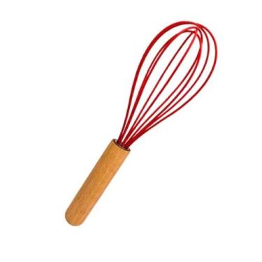 Imagem de Batedor de Claras de Silicone - Vermelha - Genérica