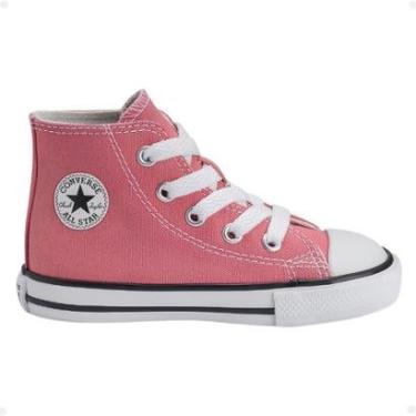 Imagem de Tênis Infantil Bebê Converse All Star Original Menina Feminino Cano Alto Fashion Confortável-Feminino
