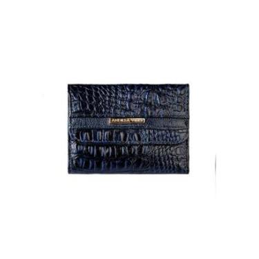Imagem de Carteira feminina de couro croco Jade 10,5x13cm-Feminino