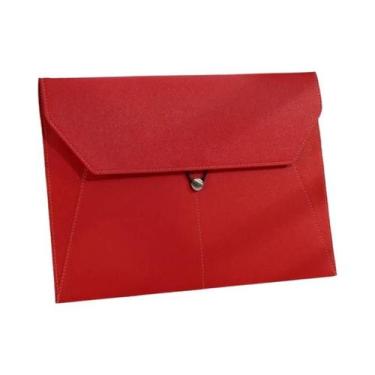 Imagem de Pasta Executiva A4 De Couro Impermeável Multifuncional Com Fivela De C