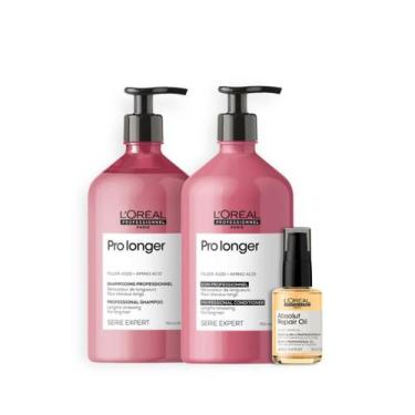 Imagem de Kit Pro Longer Sh 750ml + Cond 750ml + Óleo 30ml - Loreal Profissional