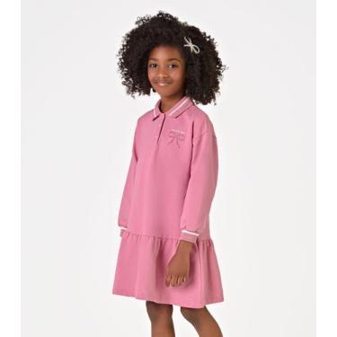 Imagem de Vestido Manga Longa Trick Nick Rosa, 12, Rosa