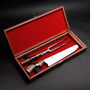 Imagem de Conjunto Churrasco SG Inox 5mm 10 com Estojo - SG Facas Artesanais