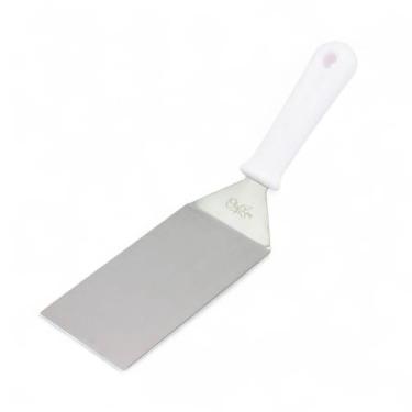 Imagem de Espátula Inox Curva 3 Chapa Lanche Profissional Chapeiro - Chefline