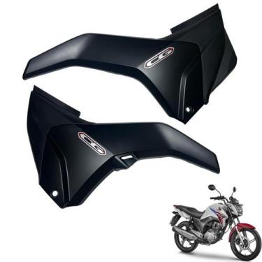 Imagem de Tampa Lateral Cg Titan 150 Modelo 2014 2015 Par Carenagem Lateral Lado