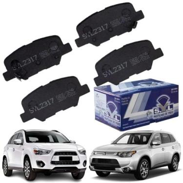 Imagem de Jogo 4 Pastilhas Freio Traseira Mitsubishi ASX New Outlander - SYL, PA
