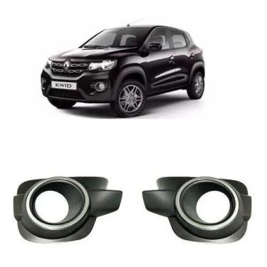 Imagem de Moldura Grade Milha Kwid 2017 2018 2019 2020 Aro Cromado - RETOV,  Dir