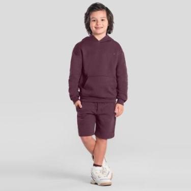 Imagem de Blusão infantil menino em moletom com cor lisa Brandili-Masculino