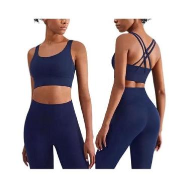 Imagem de Conjunto De Roupas De Yoga Femininas Em 2 Peças Para Fitness, Pilates 