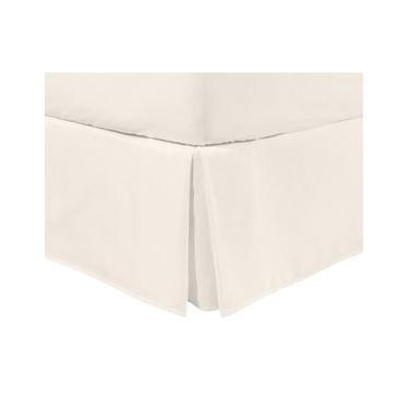 Imagem de Saia para Cama Box com Babado Basic Palha 200 Fios Solteiro Bege
