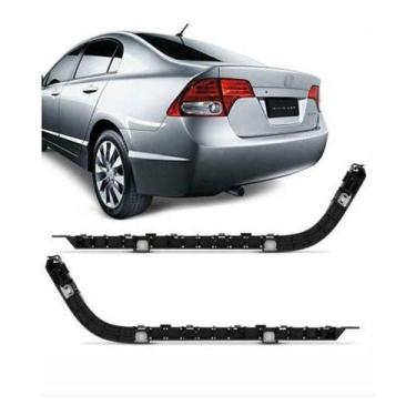 Imagem de Par Guia Parachoque Traseiro New Civic 2008 09 2010 11 2012 - MUTKIT
