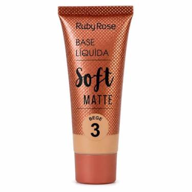 Imagem de Base Líquida Ruby Rose Soft Matte Alta Cobertura Bege 3