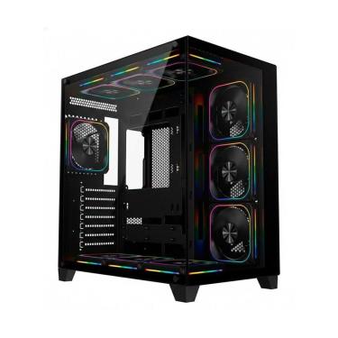 Imagem de Gabinete Gamer Liketec Zeus V3 ATX Vidro Temperado Sem Fans-Unissex