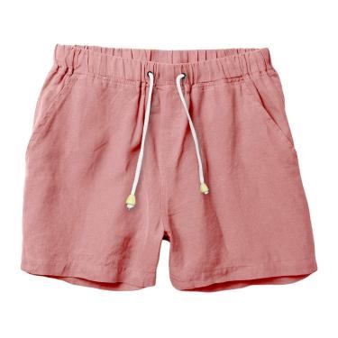 Imagem de Bermuda Masculina de Linho com Cordão Casual Conforto Praia e Dia a Dia-Masculino