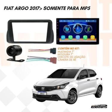 Imagem de Kit Multimidia 7 MP5 Espelhamento Camera Moldura Argo Conector - M7
