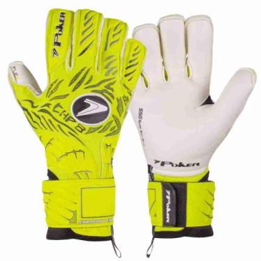 Imagem de Luva de Goleiro Campo Profissional Poker Champion 8 Extended, Amarelo,