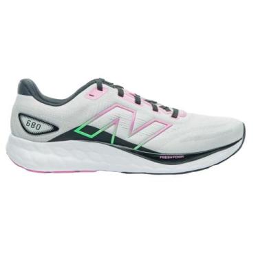 Imagem de Tenis new balance fresh foam 680v8 feminino, 40, Cinza, Rosa