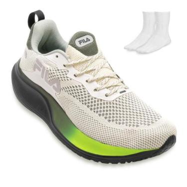 Imagem de Tênis Fila BV Speed Lite e Meia FL26, 38, Bege, Verde