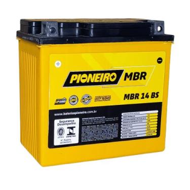 Imagem de Bateria Pioneiro MBR Moto  MBR 14 BS  13 Ah